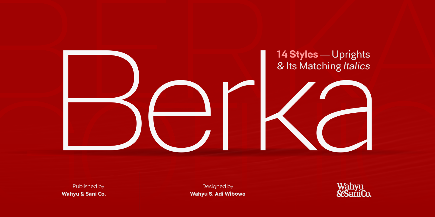 Example font Berka #13